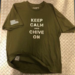 Chive KCCO t-shirt.  Green.  XL